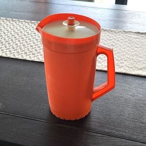 1970’s Harvest Orange 2 Quart Tupperware Pitcher